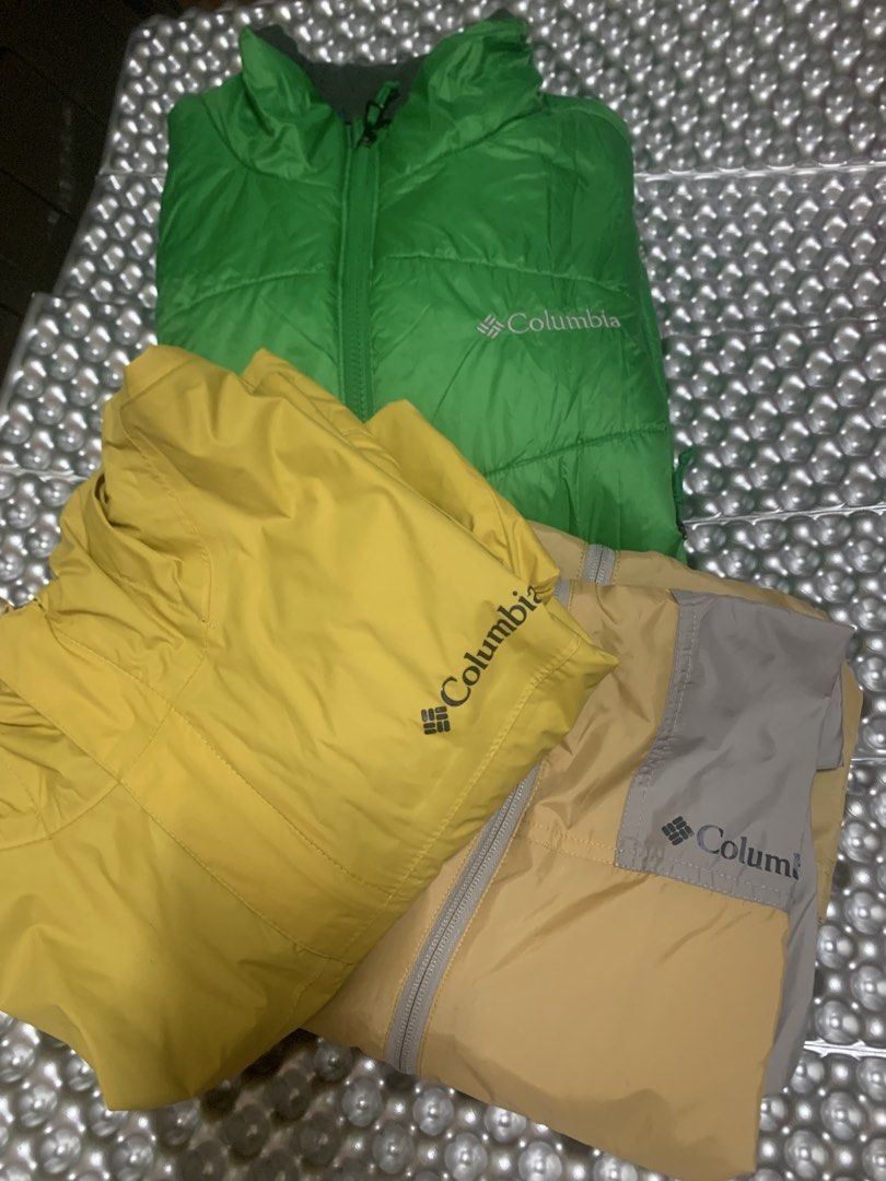Columbia Jackets Take All for 5k (Category: Coats, Jackets and Outerwear) located in Las Pinas. Submitted by erd17declutters (Listing ID 1446082667, Image 2). Description: For take all: Down Jacket - Bought it @ Dailyhood, Used once Waterproof Jacket - lightly Used (XXL) Windbreaker Jacket - Brand new w/ Tags (XXL) Mop: Union Digital Bank Loc: Las Pinas Ship: Lalamove or JnT.