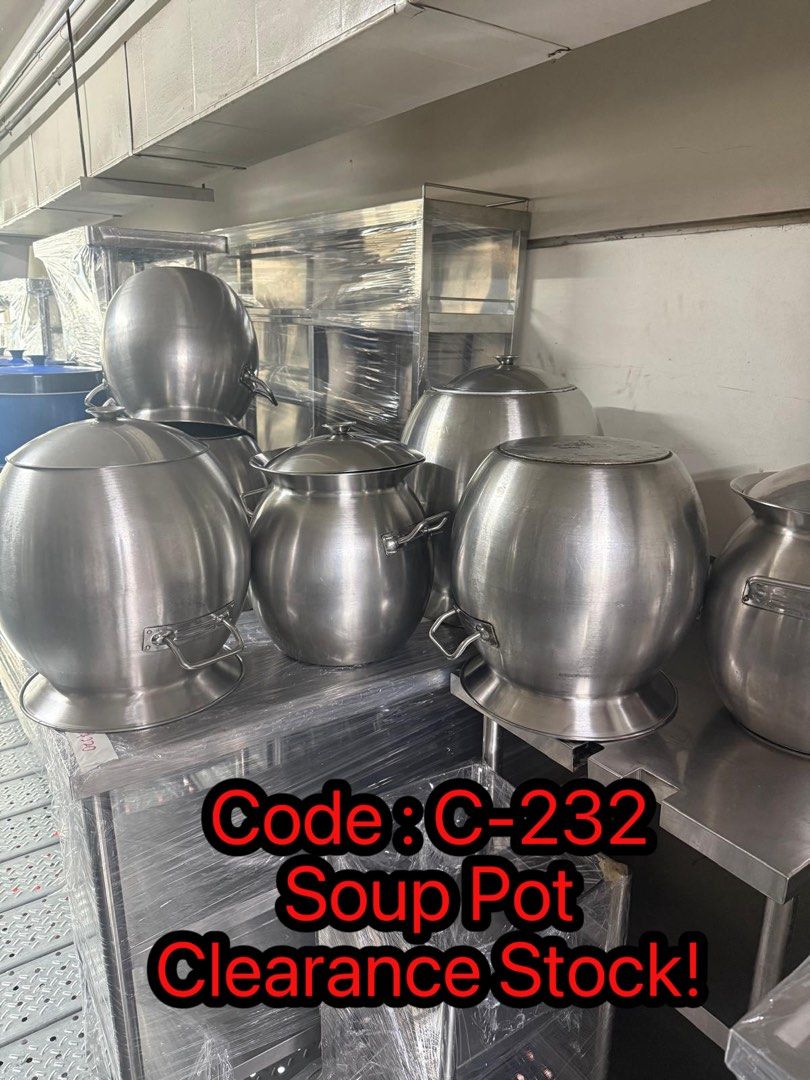 Commercial Stainless Steel Soup Pot