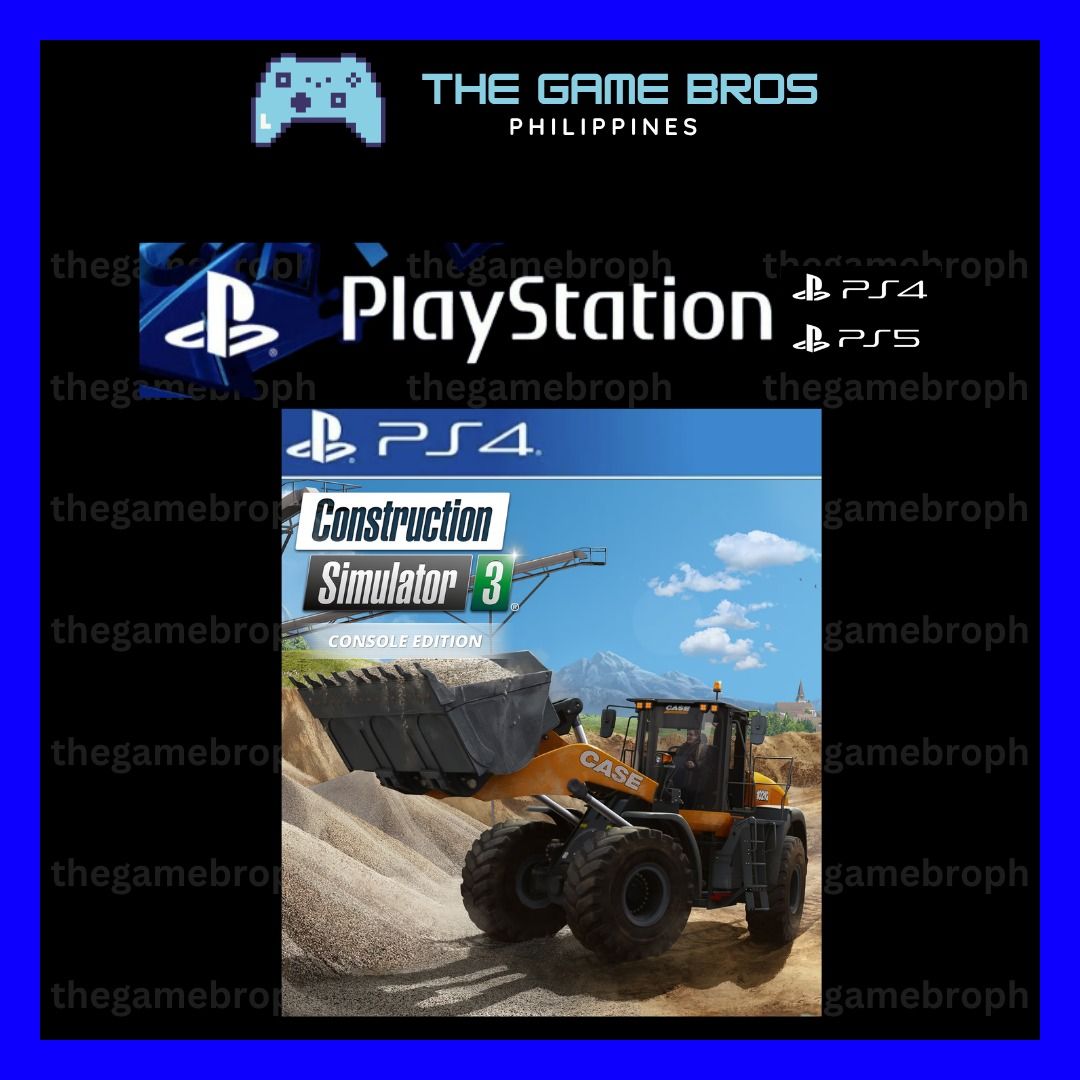 Construction Simulator 3 Console Edition (PS4 Game)(Digital) (Category: PlayStation) located in Manila. Submitted by thegamebroph (Listing ID 1446133401, Image 1). Description: 🔥 FEATURES 🔥 ✅ 100% SAFE and LEGAL games bought from Playstation Store✅ ✅ 100% STABLE and RELIABLE !!! ✅ ✅ Not required to MODIFY your console ✅ ✅ Warranty provided✅ ✅ Instant Delivery*✅ ✅ Simple & Details Installation Guide Provided✅ ✅ 99% of all games available on Play