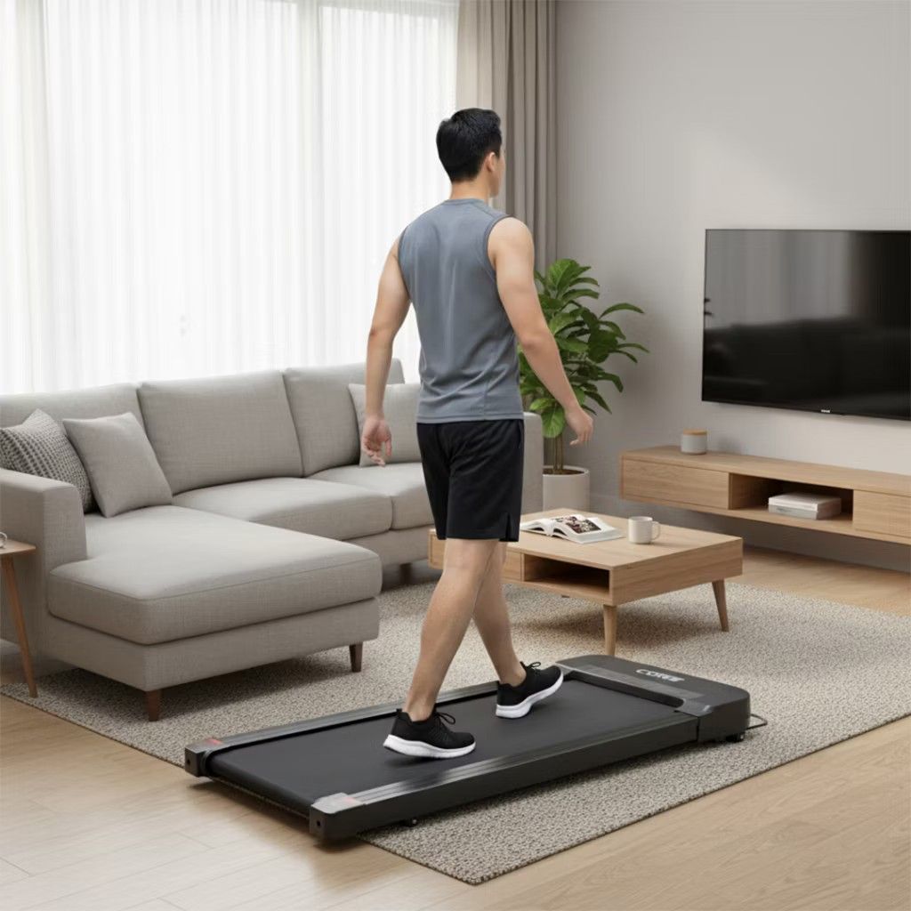 CORE Walking Pad 1.5hp (Category: Cardio & Fitness Machines) located in Caloocan City. Submitted by stvgrc (Listing ID 1446154116, Image 2). Description: - CORE walking pad for effective home workouts - Enhances core strength and improves posture - Compact design for easy storage - Digital display tracks steps and speed - Ideal for indoor walking or light jogging.