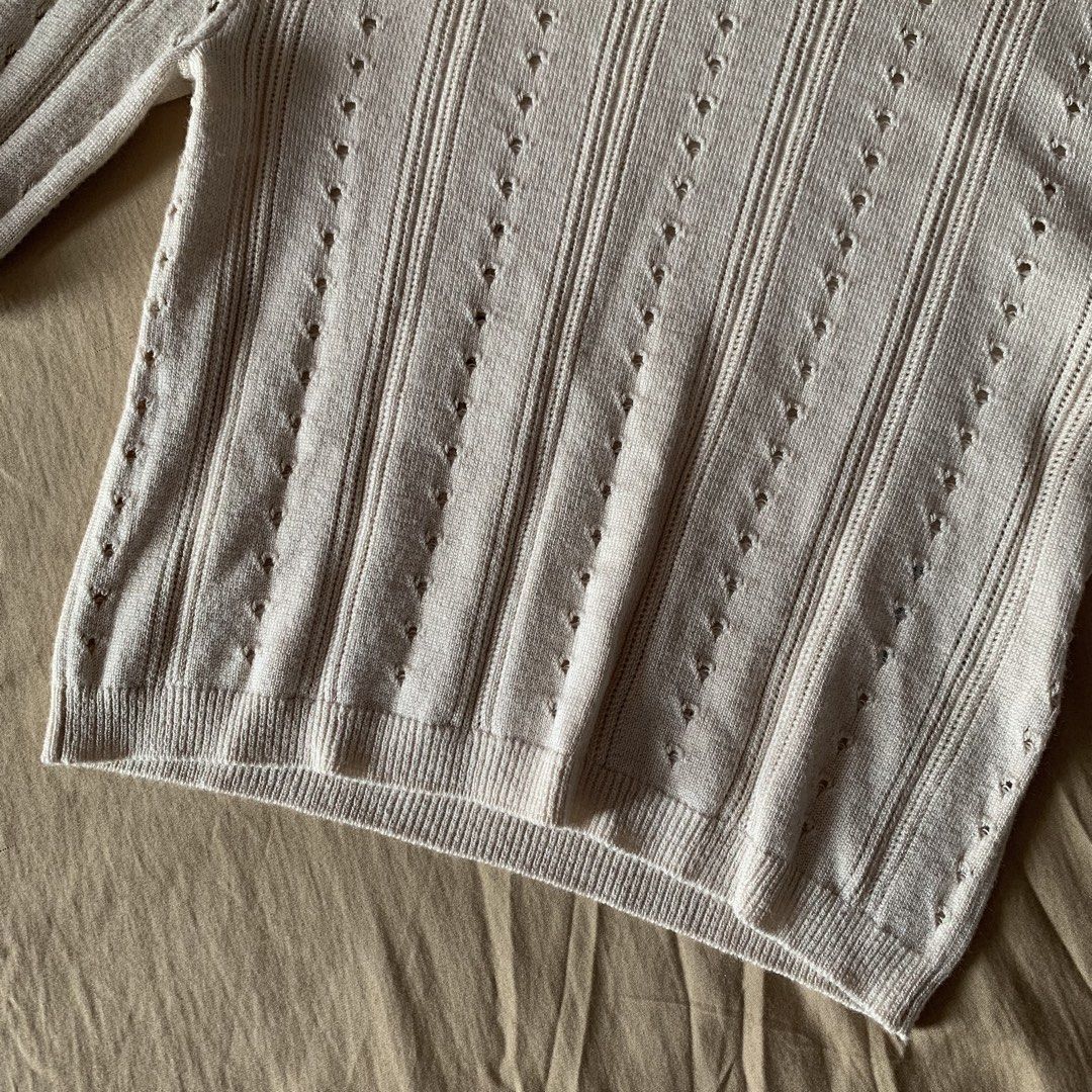 Cotton On Knitted Longsleeves XS (Category: Longsleeves) located in Rizal. Submitted by ksbentables (Listing ID 1445987161, Image 3). Description: Cotton On Knitted Longsleeves Size: XS NO WHEN WORN • loc: cainta, rizal • payment via maribank/gcash • jnt, gogoexpress, lalamove • first to pay, first to secure item • Shipping shouldered by buyer • no cancellation / no return / no refund • kindly manage your expectations since these items are pre-lo