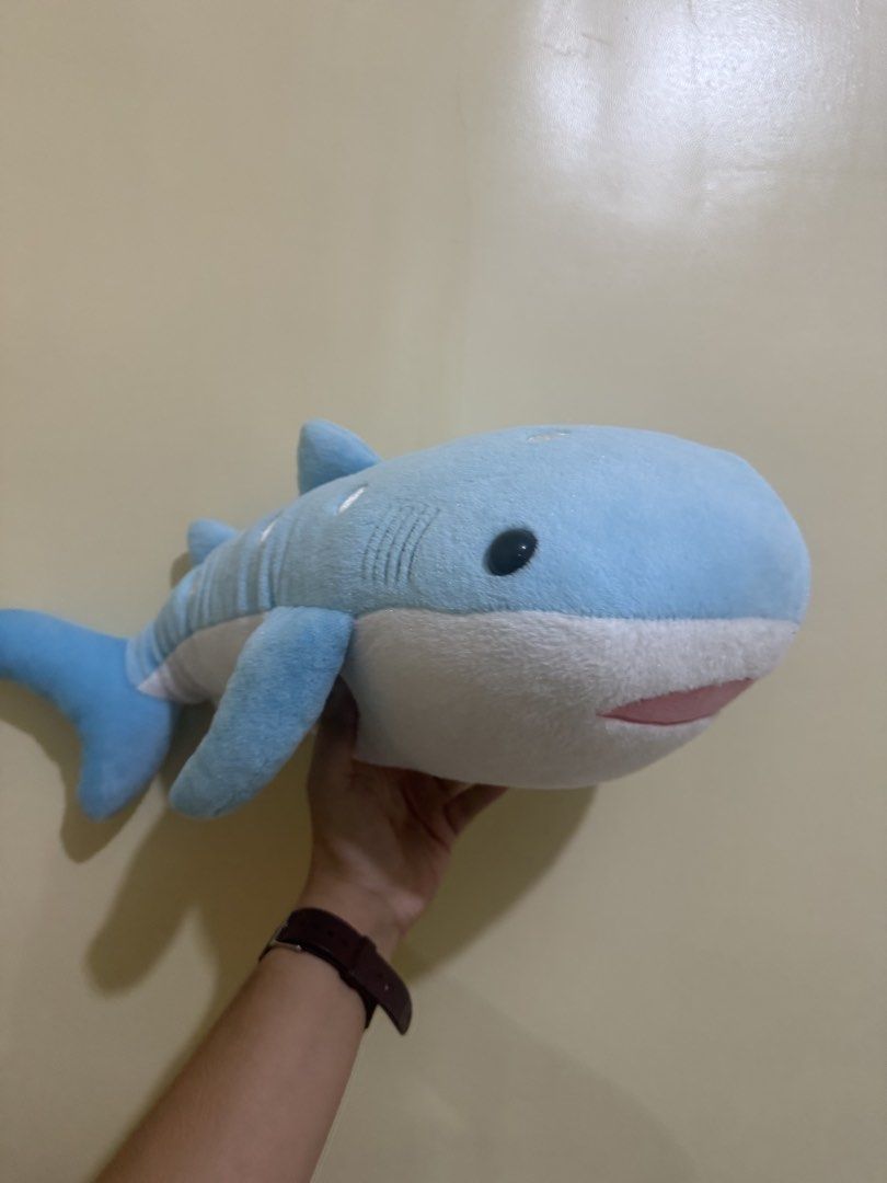 Cute Blue Whale Shark Plush Toy (Category: Plushies & Soft Toys) located in Liloan. Submitted by kiriana_fox (Listing ID 1446011159, Image 1). Description: - Super soft and cuddly blue whale shark plush - Ideal for kids or ocean enthusiasts - Good size for hugging or room decoration - Ready for a new home.
