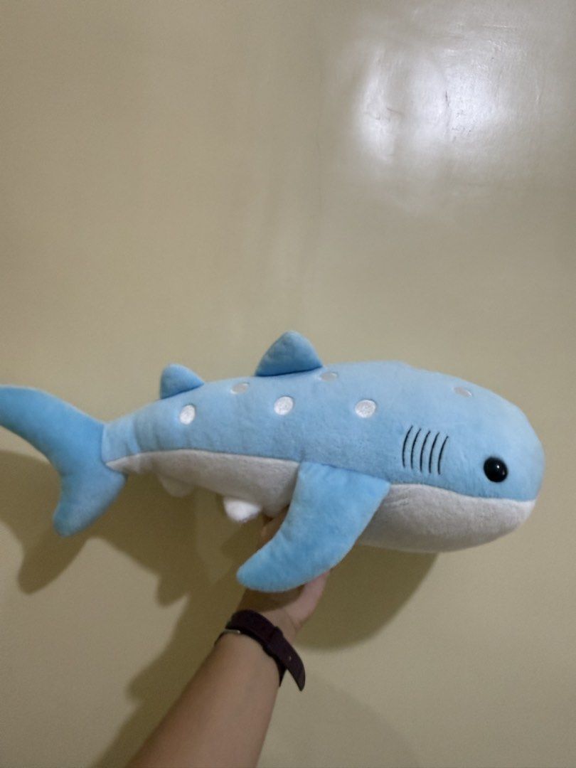 Cute Blue Whale Shark Plush Toy (Category: Plushies & Soft Toys) located in Liloan. Submitted by kiriana_fox (Listing ID 1446011159, Image 3). Description: - Super soft and cuddly blue whale shark plush - Ideal for kids or ocean enthusiasts - Good size for hugging or room decoration - Ready for a new home.