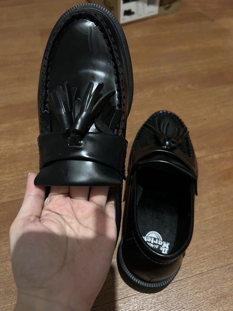 Dr. Martens Adrian Tassel Loafers (Category: Loafers) located in Manila. Submitted by youngstone.1ff280 (Listing ID 1446156802, Image 3). Description: USED ONLY ONCE, JAPAN ISSUED WITH BOX Style: Adrian * Product Code: 14573001 * Color: Black (Polished Smooth) * Material: Polished Smooth 100% Leather * Fit: Heritage Fit * Size: UK 3 / EU 36 / US Women’s 5 (US Men’s 4) .