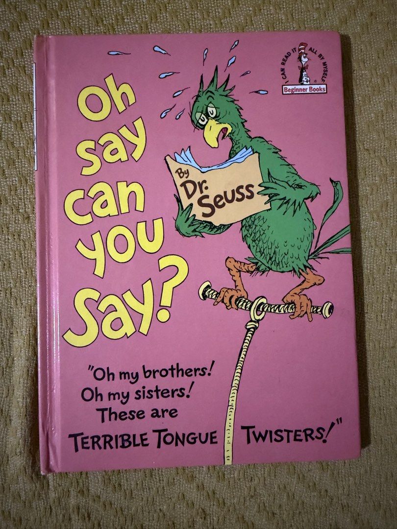 Dr. Seuss Beginner Books Collection - 5 Books (Category: Children's Books) located in Muntinlupa City. Submitted by patliza (Listing ID 1446137784, Image 2). Description: Selling a bundle of 5 Dr. Seuss books. Includes 'Fox in Socks', 'Dr. Seuss' ABC', 'I Had Trouble in Getting to Solla Sollew', and 'Oh, Say Can You Say?'. Great for young readers and collectors. Some wear and tear visible on 'Oh, Say Can You Say?' and 'I Had Trouble in Getting to