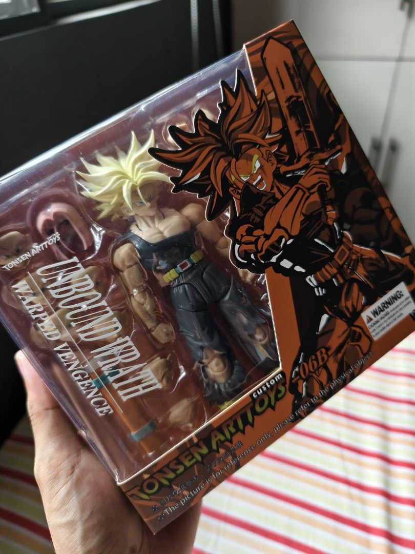 Dragon Ball Z Future Trunks Action Figure (Category: Figurines & Statues) located in Caloocan City. Submitted by brolincartsph (Listing ID 1446048843, Image 2). Description: ‼️RARE‼️ Tonsen Art Toys Bojack Trunks 06B (Battle Damage Ver.) Bib Complete Nilagyan shock oil ung joints dahil super tight ng pegs/joints Novaliches Gcash/BPI/Maribank Lalamove/LBC.