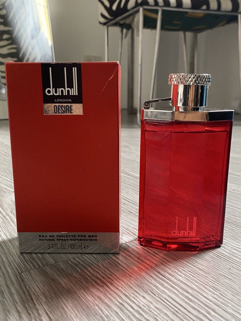 Dunhill Desire Red Eau De Toilette (Category: Fragrance & Deodorants) located in Taguig. Submitted by mihox (Listing ID 1446003755, Image 2). Description: Original Dunhill London Desire Red Eau De Toilette For Men 3.4FL. OZ/100 ml With box and in like new condition. 98% full.