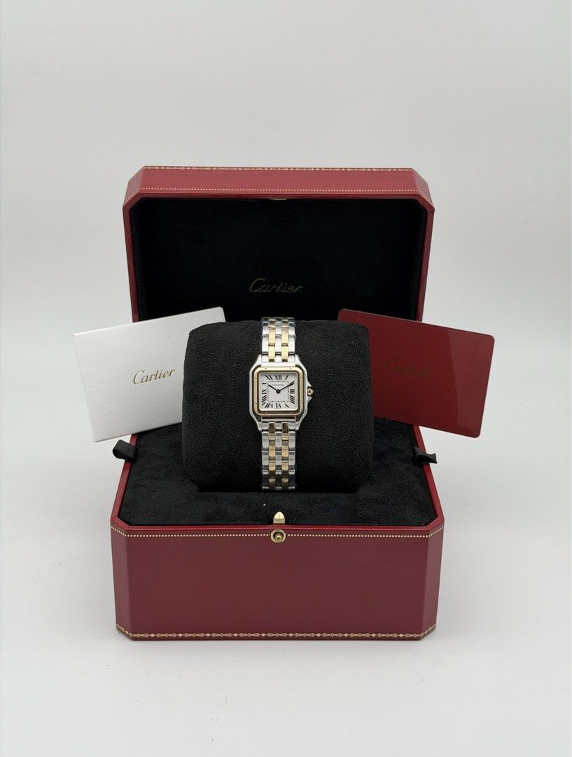 Fullset Cartier Panthere Medium Two Tone Yellow Gold 2017 (Category: Luxury Watches) located in Manila. Submitted by timelesseleganceph (Listing ID 1446003543, Image 2). Description: Fullset Cartier Panthere Medium Two Tone Yellow Gold 2017 Reference W2N0007 Size 27mm x 37mm Quartz movement Dated 2017 Complete/Fullset - Watch, Box & Warranty Card.