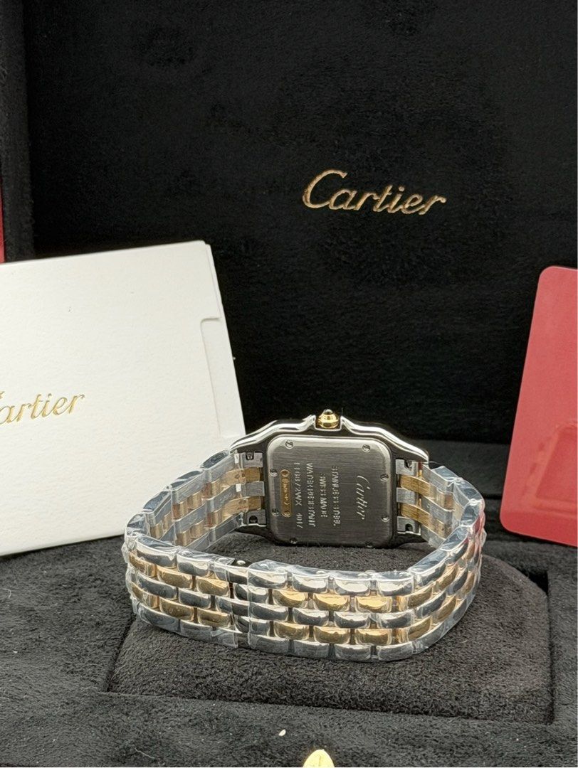 Fullset Cartier Panthere Medium Two Tone Yellow Gold 2017 (Category: Luxury Watches) located in Manila. Submitted by timelesseleganceph (Listing ID 1446003543, Image 3). Description: Fullset Cartier Panthere Medium Two Tone Yellow Gold 2017 Reference W2N0007 Size 27mm x 37mm Quartz movement Dated 2017 Complete/Fullset - Watch, Box & Warranty Card.