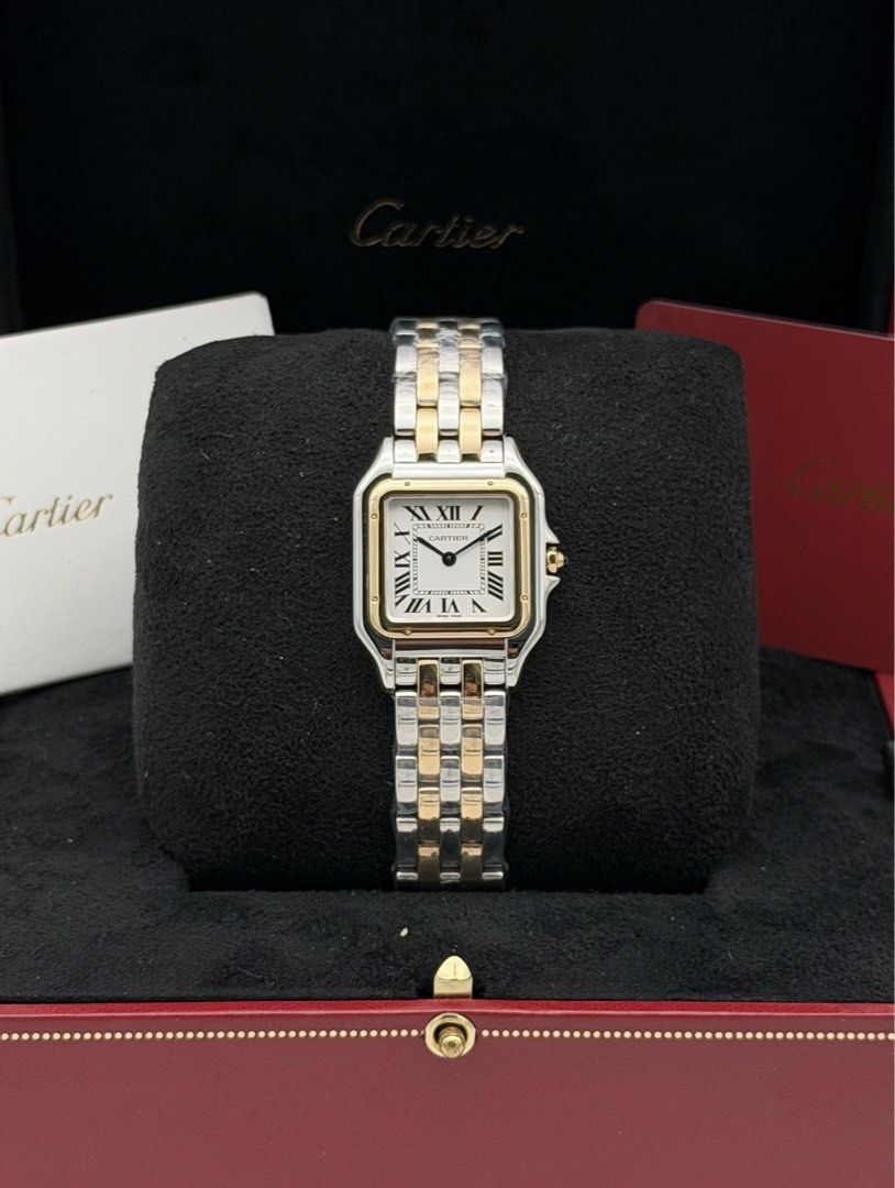 Fullset Cartier Panthere Medium Two Tone Yellow Gold 2017 (Category: Luxury Watches) located in Manila. Submitted by timelesseleganceph (Listing ID 1446003543, Image 1). Description: Fullset Cartier Panthere Medium Two Tone Yellow Gold 2017 Reference W2N0007 Size 27mm x 37mm Quartz movement Dated 2017 Complete/Fullset - Watch, Box & Warranty Card.