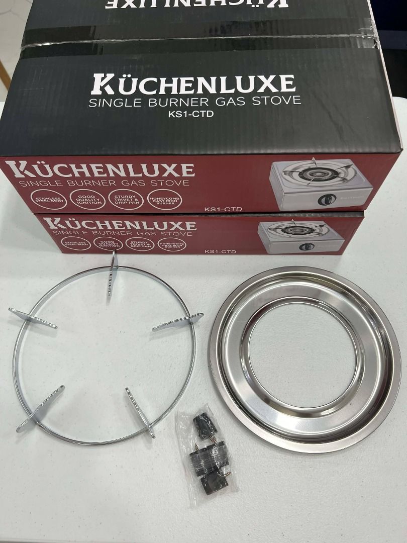 Gas Stove - Single Burner - Kuchenluxe (Category: Cookware & Accessories) located in Manila. Submitted by entiretyph (Listing ID 1446105929, Image 3). Description: Upgrade your kitchen with the Kuchenluxe Gas Stove – Single Burner, designed for everyday cooking with reliable performance and a sleek compact design. Perfect for small kitchens, apartments, dorms, or outdoor cooking setups, this stove delivers efficient heat for faster and more conve
