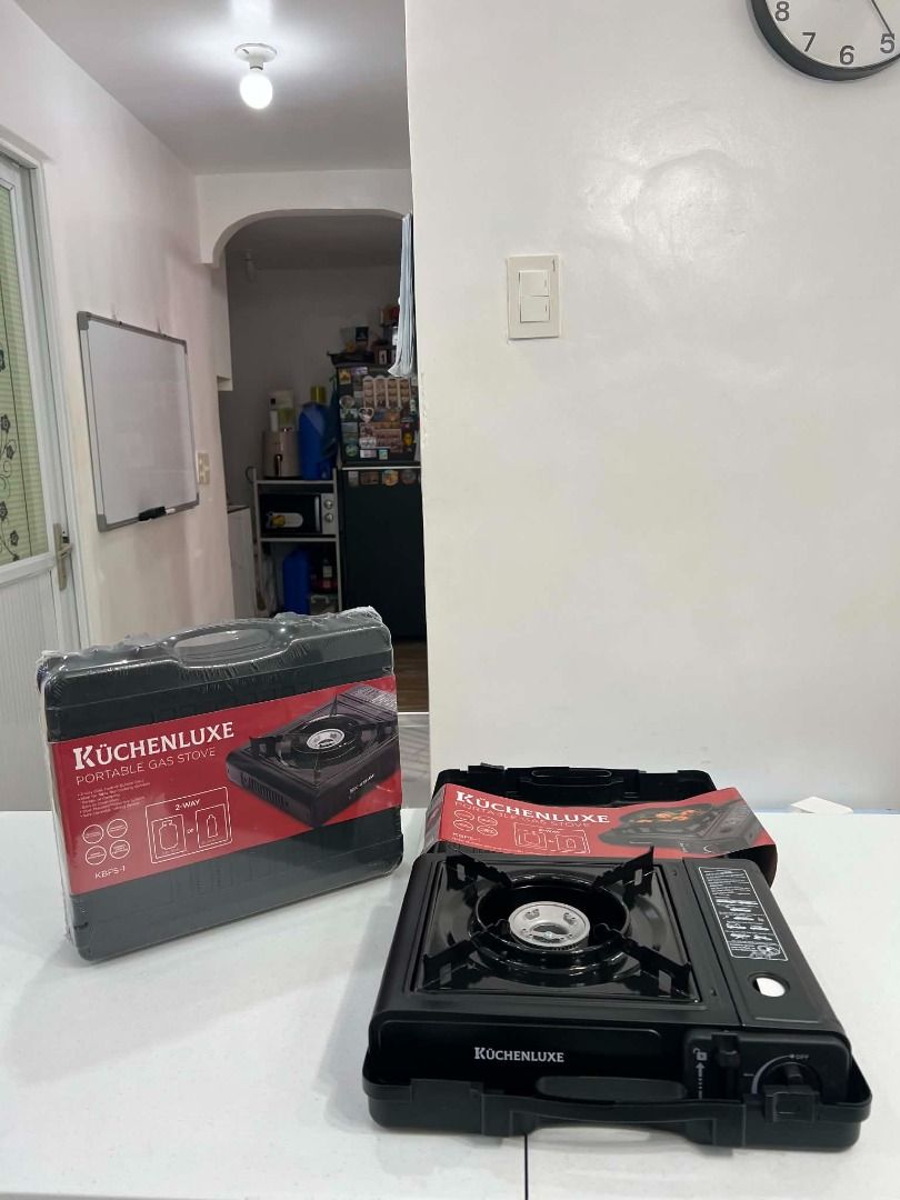 Gas Stove Portable - Kuchenluxe (Category: Food Organization & Storage) located in Manila. Submitted by entiretyph (Listing ID 1446101692, Image 1). Description: Kuchenluxe Portable Gas Stove 🔥 Powerful, Compact, and Perfect for Everyday Cooking Anywhere! 🔥 Cook with ease wherever you are using the Kuchenluxe Portable Gas Stove. Designed for convenience and reliability, this single-burner gas stove delivers strong and consistent flame performan