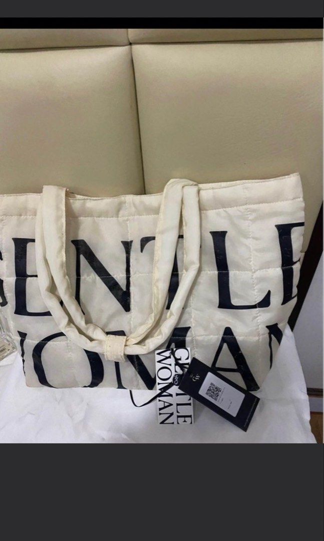 Gentle women Tote Bag (Category: Tote Bags) located in Mabalacat. Submitted by prelovedthings13__ (Listing ID 1446081901, Image 1). Description: ✨ Purchased directly from the official store in Gentle Woman Bangkok. 100% original and in excellent condition. Lightweight and perfect as an everyday on-the-go bag. Definitely worth the price. Feel free to message me for more details or additional photos. 😊.