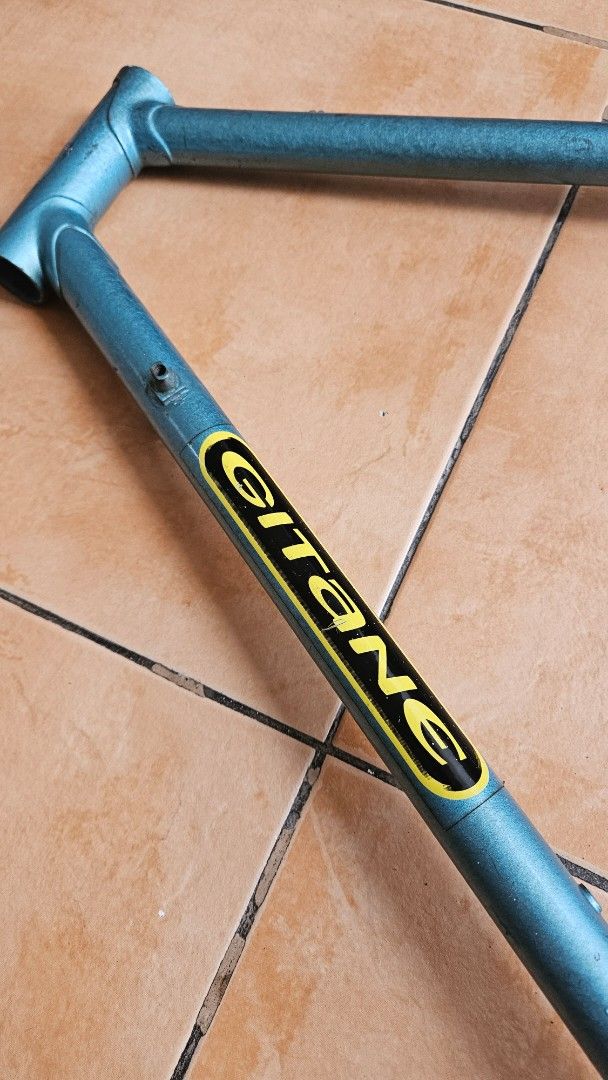 Gitane Road bike Frame (Category: Bicycles) located in Quezon City. Submitted by oldbridgecycles (Listing ID 1446062703, Image 2). Description: - Vintage Gitane road bike frame - Size 52st, 54tt ....good condition, no dents.