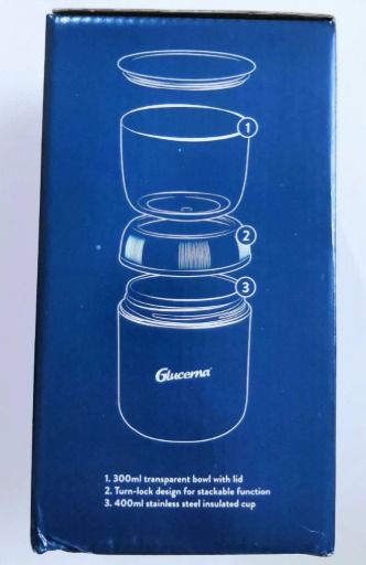 🆕️Glucerna Stackable Container (Category: Food Organisation & Storage) located in Kuala Lumpur. Submitted by ailyak (Listing ID 1445999428, Image 2). Description: Brand new item in original box Original merchandise from Glucerna Abbott 300ml transparent bowl with lid Turn-lock design for stackable function 400ml stainless steel insulated cup.