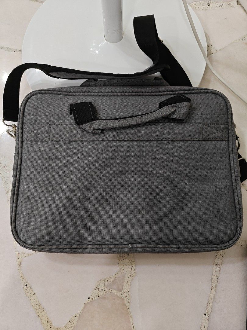 Grey Laptop Bag with Shoulder Strap492848334117294081