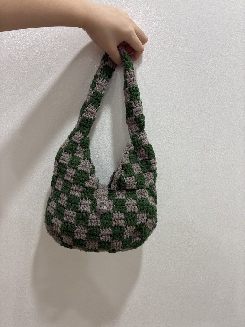 Handmade Crochet Checkerboard Shoulder Bag (Category: Shoulder Bags) located in Quezon City. Submitted by anolymous (Listing ID 1446056062, Image 2). Description: Feel free to message me for more photos or details :).
