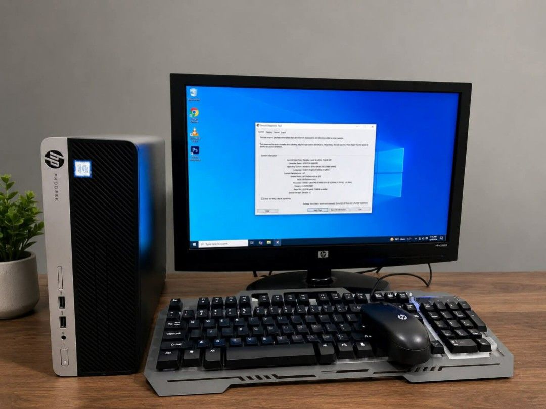 HP ProDesk 400 G4 SFF PC Set (Category: Desktops) located in Manila. Submitted by mightyeagle.a90a62 (Listing ID 1442702821, Image 1). Description: 💻 FOR SALE – Complete Desktop Set! 💻 ✅ Intel Core i5 7500 CPU @ 3..40GHz ( 4 CPUs) 7th Gen ✅ 8GB RAM DDR4 ✅ 250 GB Samsung 860 EVO SSD ✅ DisplayPort & VGA Outputs ✅ 6 USB Ports ✅ Gigabit Ethernet LAN Port ✅ PCI Express (PCIe) 3.0 Expansion Slots ✅ Compact Small Form Factor (SFF) Design ✅ 100% workin