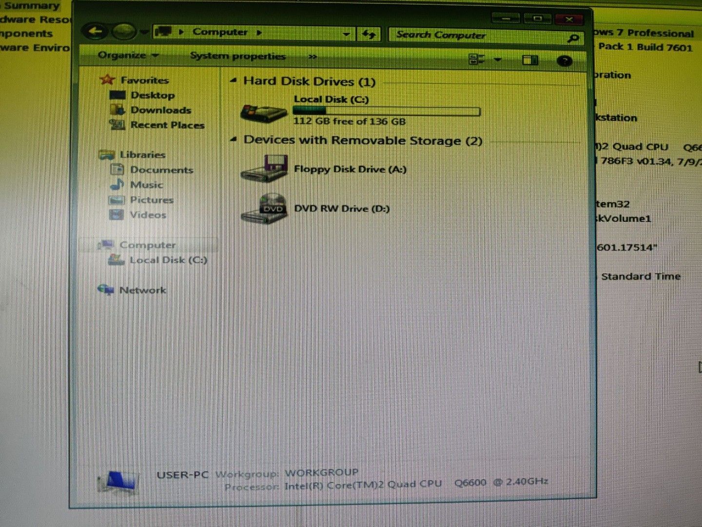 HP xw4600 Workstation PC - Intel Core2 Quad CPU492831394602700802