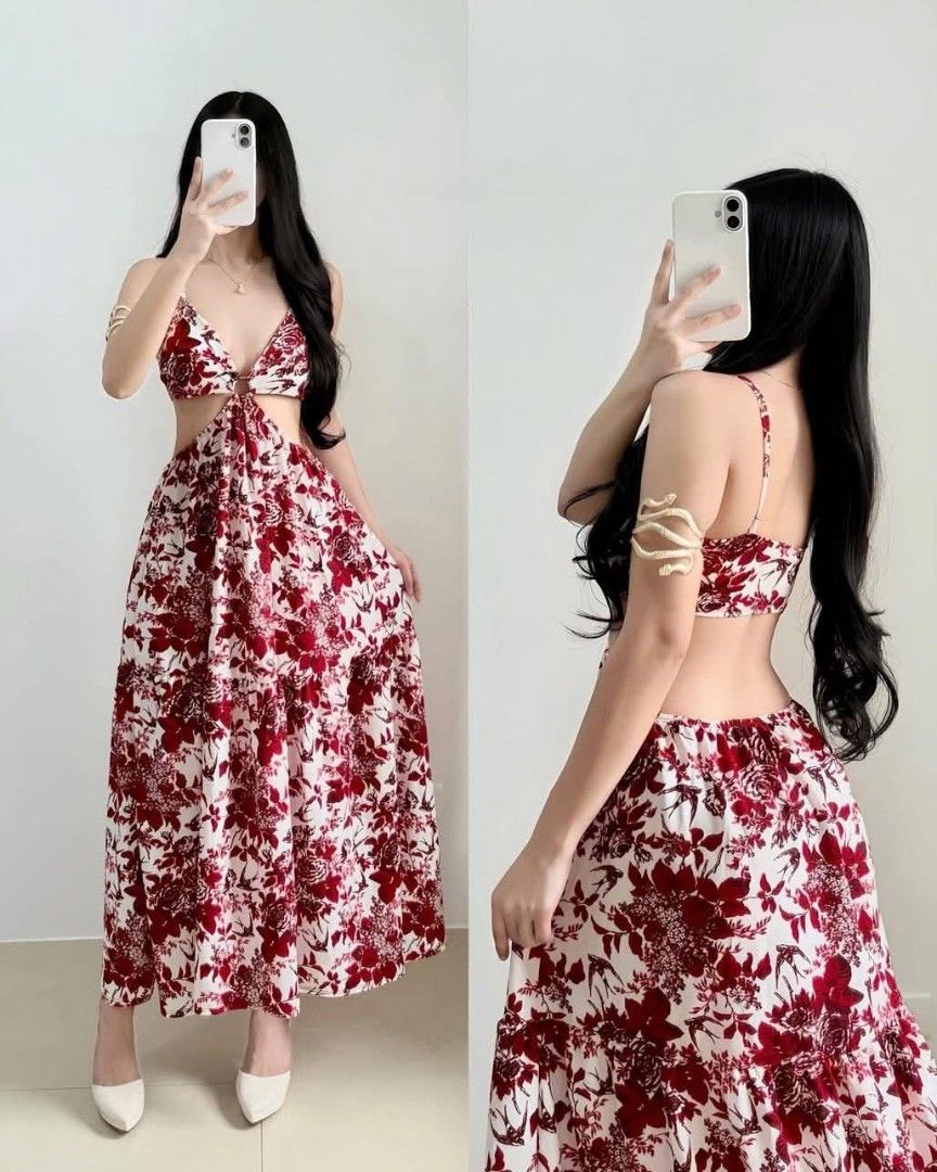 HYACINTH PADDED MAXI DRESS (Category: Dresses) located in Cainta. Submitted by agirlnamedkatkatII (Listing ID 1446022524, Image 3). Description: HYACINTH PADDED MAXI DRESS P320.00 FREESIZE CAN FIT FROM SMALL-LARGE FABRIC: SOFT CREPE FABRIC NOTE: PLEASE PROVIDE 2ND AND 3RD COLOR OPTIONS.