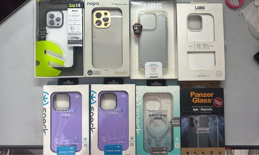 Iphone 14 Pro Original Case Powermac Speck UAG READ DESCRIPTION FIRST (Category: Cases & Sleeves) located in Paranaque City. Submitted by fielasanik-anik (Listing ID 1446150379, Image 1). Description: Hello! Currently selling 100% original POWERMAC pullout IPHONE cases. All items are legit Non magsafe- 600 Magsade - 800 Please message me on fb since minsan nakakalimit na ako sa reply here Fb: Fiela Custodio Mod: gcash,maya,gotyme,bpi Delivery: la
