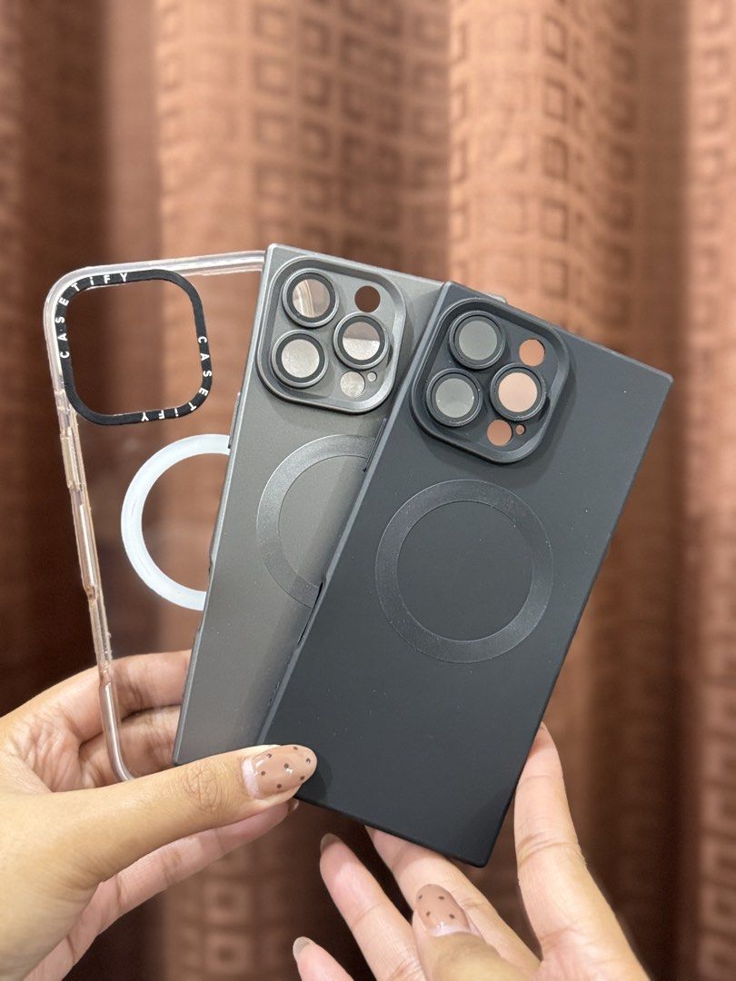 iPhone 16 Pro Max Phone Cases (Category: iPhone 16 Series) located in Pasig City. Submitted by merdlrs (Listing ID 1446156534, Image 3). Description: Some cases were not used and some were only used once or twice. Take all 9 cases for 999 pesos, original prices were 2500 combined. With free 2 water proof pouches .
