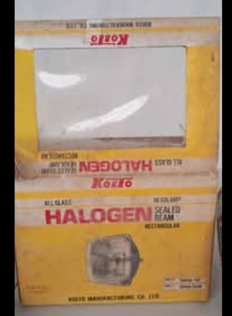 Japan Halogen Headlamp STANLEY (Category: Looking For) located in Bulacan. Submitted by amarijapansurplus (Listing ID 1446033723, Image 2). Description: - Genuine Japan STANLEY Halogen Headlamp - Type: Rectangular Sealed Beam - Material: All Glass - High-quality illumination for your vehicle - Durable and reliable performance - Meetups available in Celia St. Koito Manufacturing Co., Ltd. rectangular halogen sealed beam headlamp, model 2HRSB-12 Fr