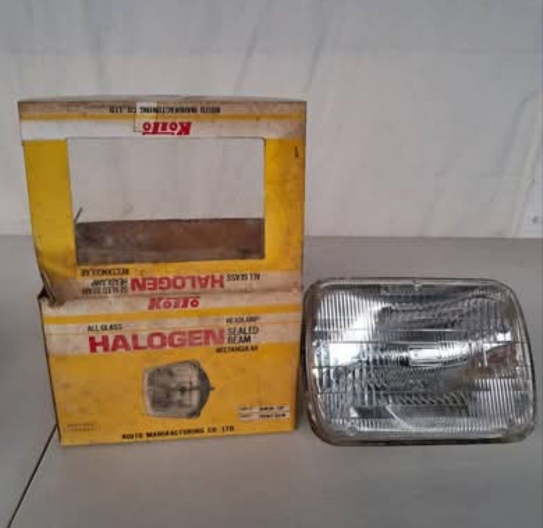 Japan Halogen Headlamp STANLEY (Category: Looking For) located in Bulacan. Submitted by amarijapansurplus (Listing ID 1446033723, Image 1). Description: - Genuine Japan STANLEY Halogen Headlamp - Type: Rectangular Sealed Beam - Material: All Glass - High-quality illumination for your vehicle - Durable and reliable performance - Meetups available in Celia St. Koito Manufacturing Co., Ltd. rectangular halogen sealed beam headlamp, model 2HRSB-12 Fr