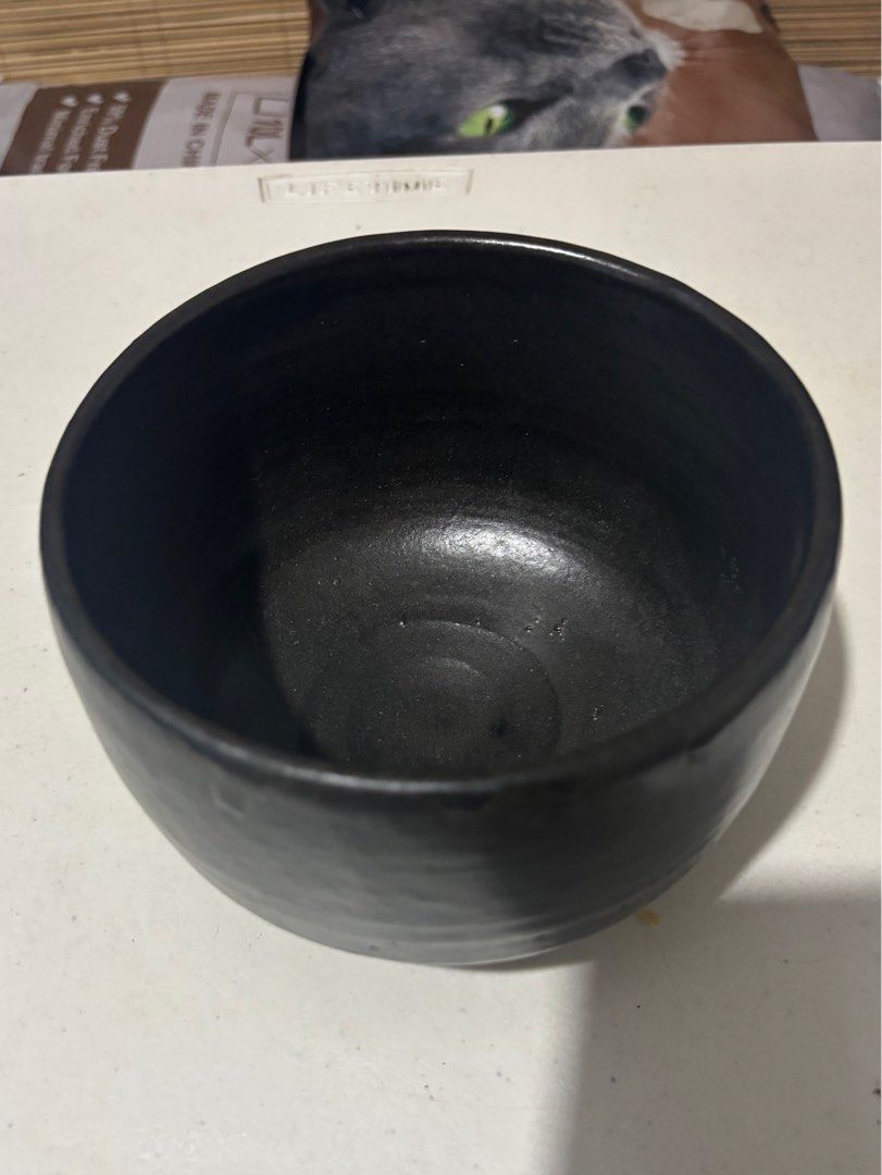 Japanese Matcha Bowl (Category: Coffee & Tea Tableware) located in Makati City. Submitted by bbnski (Listing ID 1446098502, Image 3). Description: - Traditional matcha bowl with rustic, textured black finish. - Ideal for tea ceremonies or daily enjoyment. - Whisk NOT INCLUDED.
