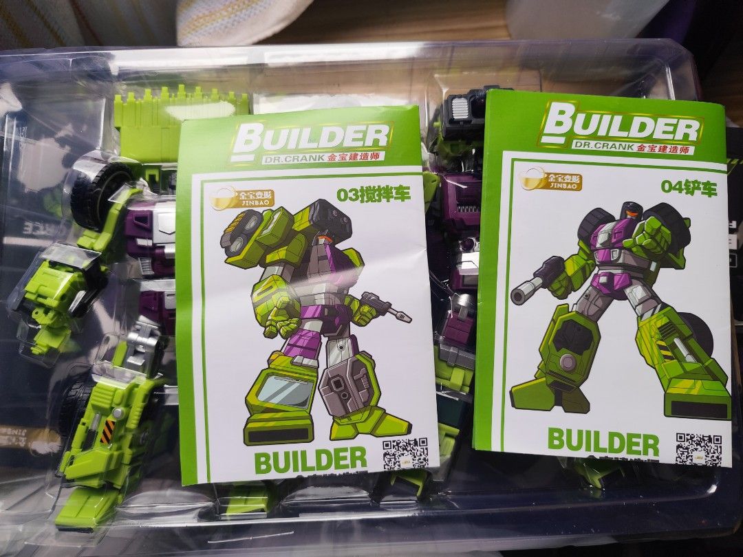 JINBAO Devastator Constructicons 2Pack (MixMaster & Scrapper) (Category: Lego & Building Sets) located in Bulacan. Submitted by makdelacru19738 (Listing ID 1446032289, Image 3). Description: Brandnew JINBAO Devastator Constructicons 2Pack (MixMaster & Scrapper) Price - 1200 only Nearby Area (ung kaya ipalalamove para Sameday makuha nio na) *(No COD)Payment (Gcash or Bank Transfer) Pag Nandto na Rider nio (Video Call Para Sure) Location: Marilao P