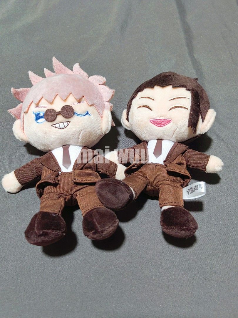 JUJUTSU KAISEN - GETO & GOJO (Category: Plushies & Soft Toys) located in Manila. Submitted by maiwuus (Listing ID 1446159289, Image 1). Description: JUJUTSU KAISEN PLUSH GETO SUGURU & GOJO SATORU .