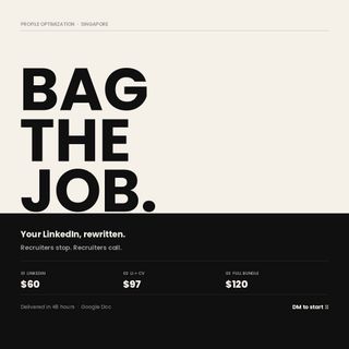 (Category: ) located in . Submitted by bagthatjobsg (Listing ID 1446129097, Image 1). Description: .