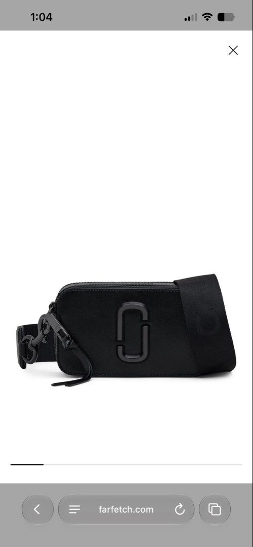 Marc Jacobs Snapshot Camera Bag Black (Category: Luxury Bags & Wallets) located in Balanga. Submitted by jmpurse (Listing ID 1446023077, Image 1). Description: Bought from Zalora black Saffiano leather logo plaque top zip fastening detachable adjustable shoulder strap main compartment tonal hardware Made In France Product measurements Width: 18 cm (7.08 in) Height: 11 cm (4.33 in) Depth: 6 cm (2.36 in) .