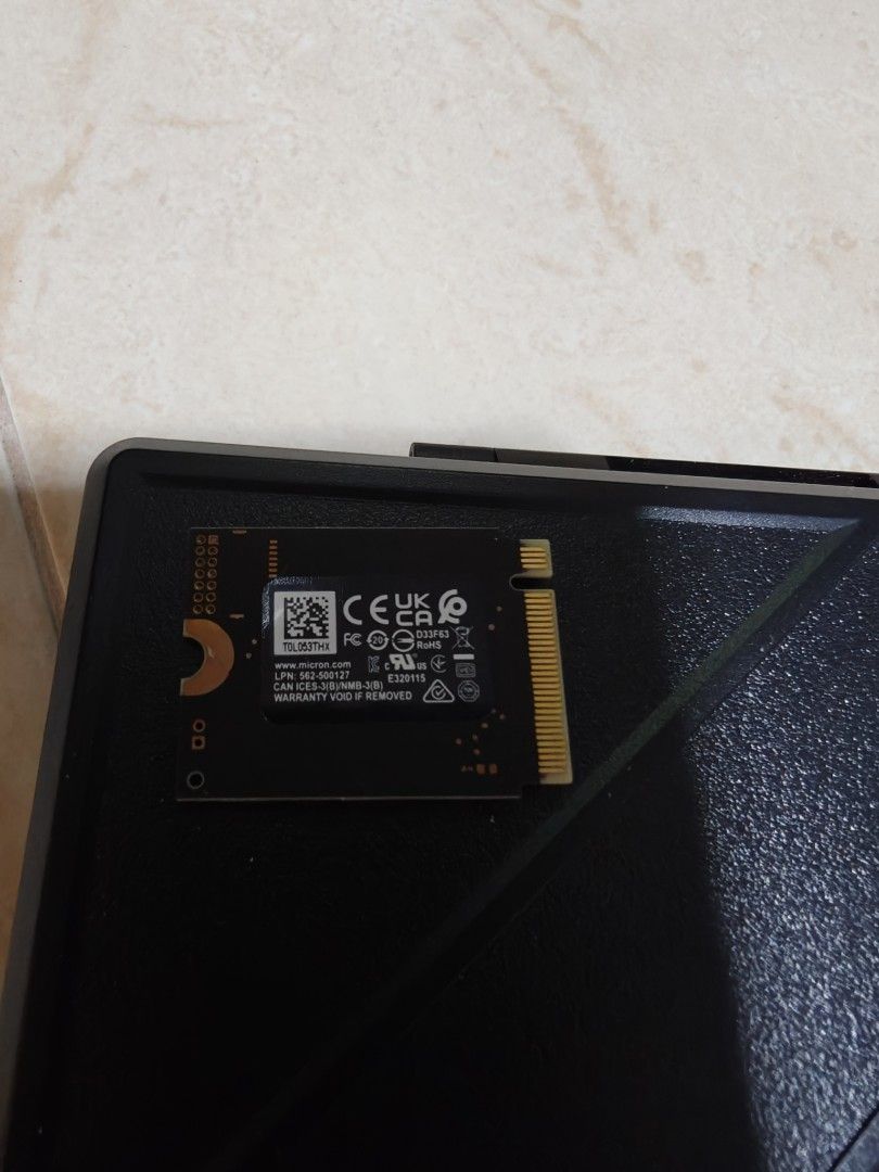 Micron 2230 512GB NVMe M.2 SSD493343044702709761