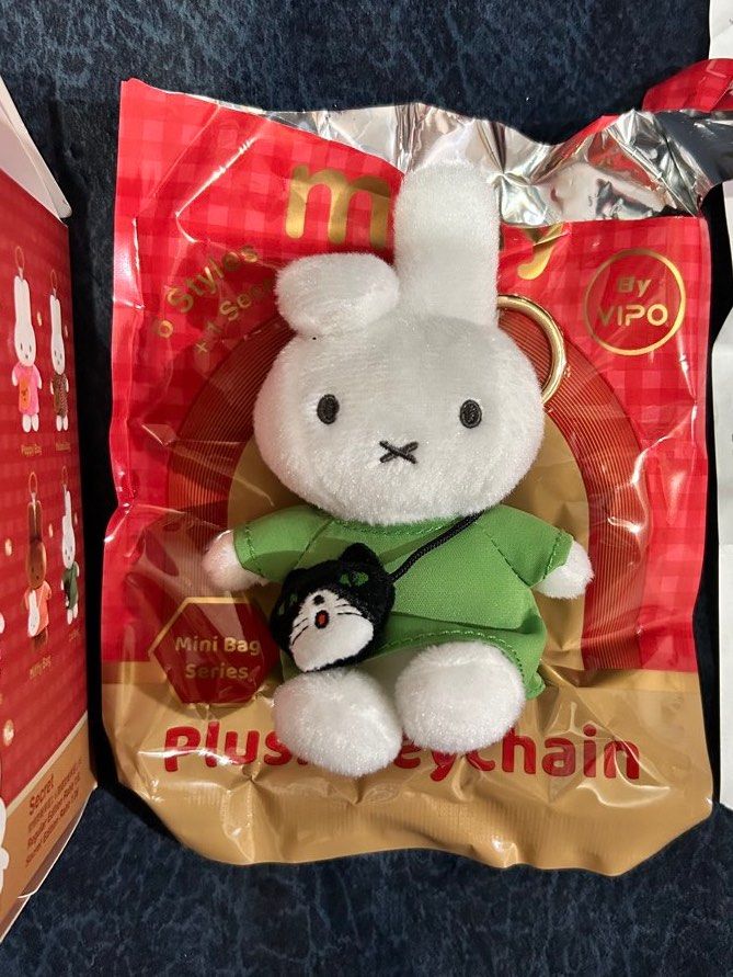 Miffy Mini Bag Series Plush Keychain - Cat Bag (Category: Character Goods) located in Caloocan City. Submitted by 444strawveery (Listing ID 1446144753, Image 2). Description: - Brand New - Still have box but plastic is unsealed - never used, opened only to see what plush it is -LP RFS: need funds and not my prio.