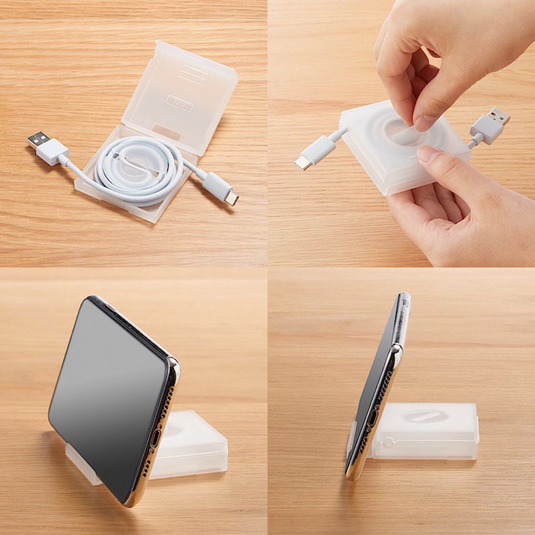 MUJI PP Cable Case Square with Stand (Category: Everything Else Others) located in Malolos. Submitted by topicksph (Listing ID 1446151778, Image 3). Description: MUJI PP Cable Case Square with Stand A simple case made of polyproopylene used to organized the USB Cable neatly..