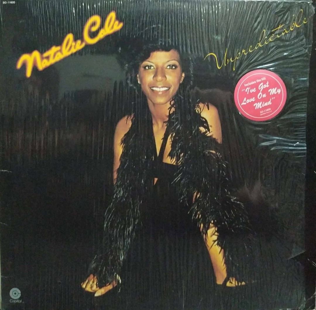 Natalie Cole – Unpredictable VINYL RECORD LP PLAKA (Category: Vinyls) located in Quezon City. Submitted by red_records_vinyl (Listing ID 1446127773, Image 1). Description: Condition: vg+ / still in shrink with hype sticker / US pressed / "I've Got Love on My Mind" Tracklist: A1 This Heart 4:07 A2 Still In Love 3:43 A3 Party Lights 4:09 A4 I've Got Love On My Mind 4:20 A5 Unpredictable You 3:40 B1 Peaceful Living 4:19 B2 Be Mine Tonight 3:22 B3 I 