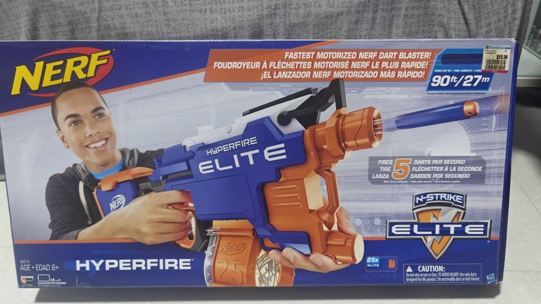Nerf Hyperfire (Category: Action & Battle Toys) located in Singapore. Submitted by mr.bombom (Listing ID 1446092749, Image 2). Description: Make a reasonble offer and nego Self collect at postal code 330009.