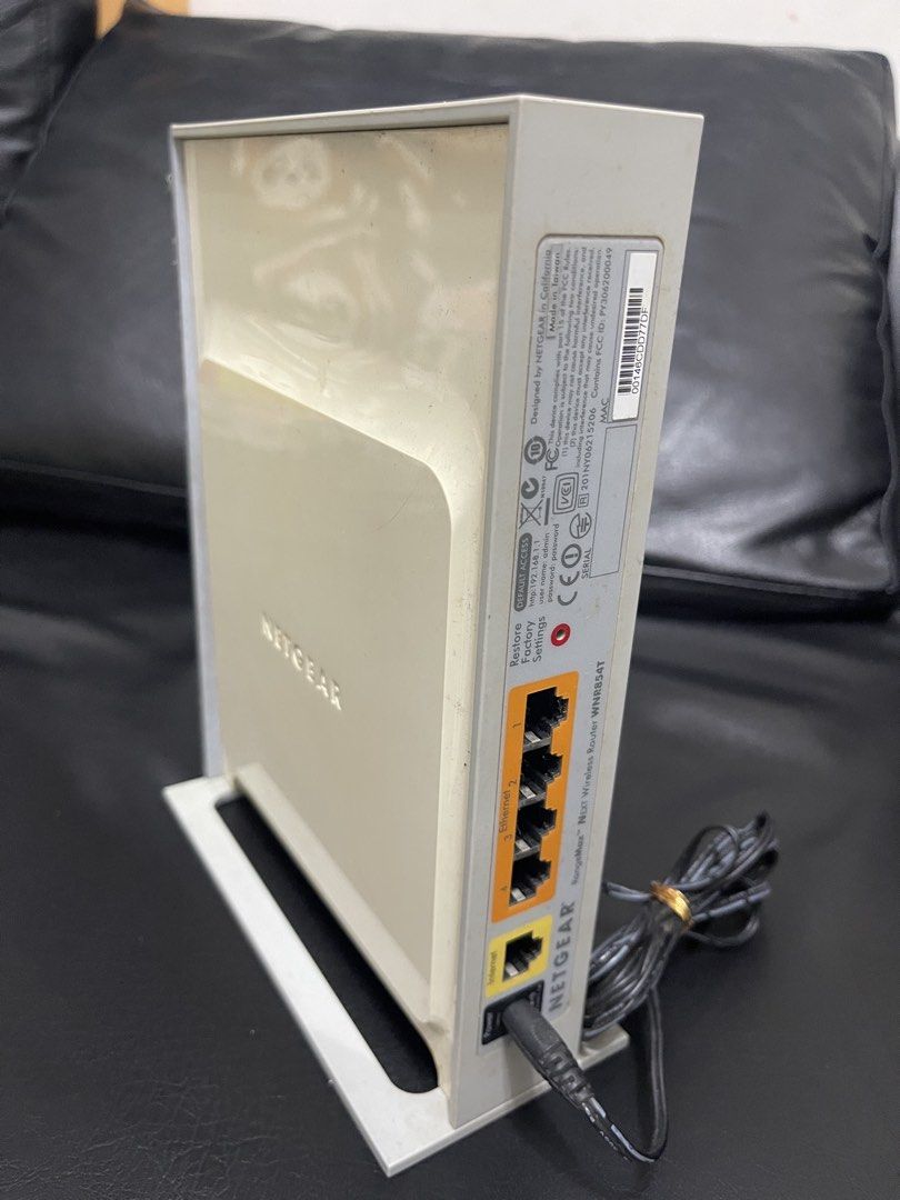 NETGEAR RangeMax WNR854T Wireless Router (Category: Networking) located in Manila. Submitted by raresoft (Listing ID 1446011010, Image 2). Description: - NETGEAR RangeMax WNR854T wireless router - Includes power adapter - Tested and confirmed working - Ideal for home or office network setup - Simple and easy to connect your devices.