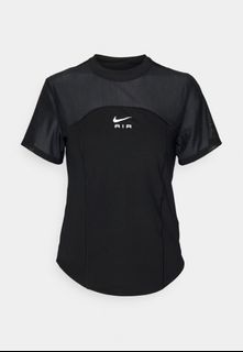 nike black swoosh ruched side t shirt dress Nike essential T-shirt dress in black