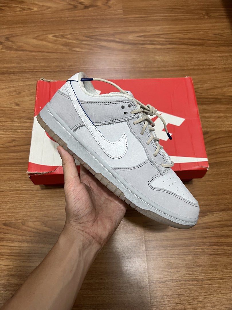 Nike Dunk Low Wolf Grey White Gum Sole (Category: Sneakers) located in Makati City. Submitted by thhird (Listing ID 1446051594, Image 2). Description: - Nike Dunk Low - Colorway: Wolf Grey/Platinum White - Includes Original Box - Size: UK 8 / EUR 41 / US 9.
