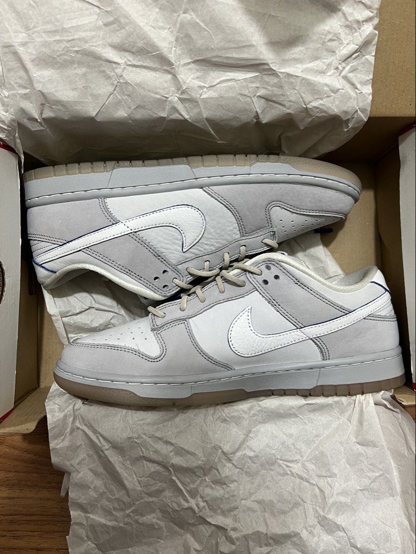 Nike Dunk Low Wolf Grey White Gum Sole (Category: Sneakers) located in Makati City. Submitted by thhird (Listing ID 1446051594, Image 1). Description: - Nike Dunk Low - Colorway: Wolf Grey/Platinum White - Includes Original Box - Size: UK 8 / EUR 41 / US 9.
