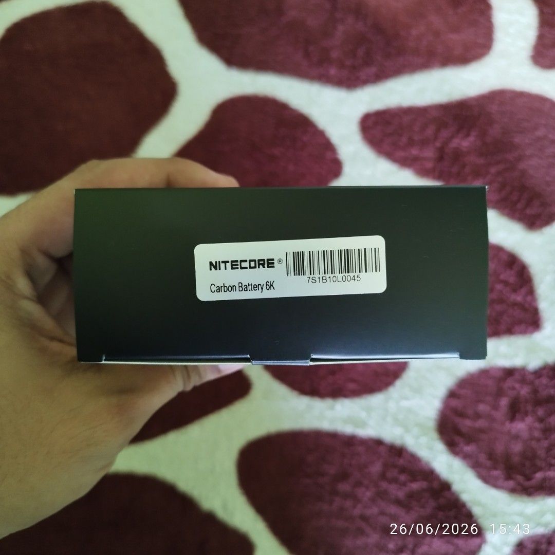 Nitecore Carbon Battery 6K (Category: Batteries & Power Banks) located in Malolos. Submitted by raffyongleo (Listing ID 1446057083, Image 3). Description: Location: Malolos Bulacan Brand new Nitecore Carbon Battery 6K.