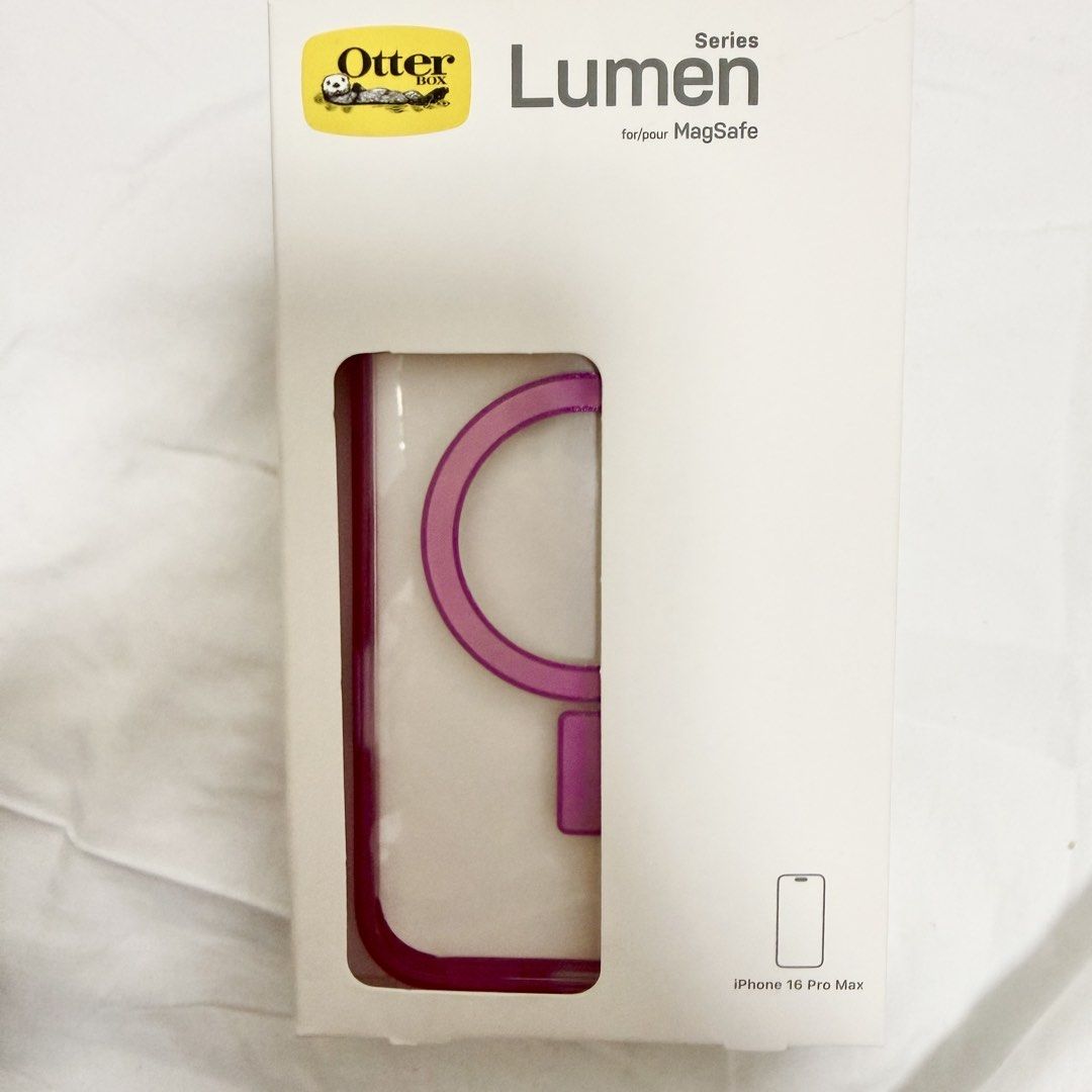 Otterbox Lumen Case for iPhone 16 Pro Max (Category: Cases & Sleeves) located in Paranaque City. Submitted by gingershoppe (Listing ID 1446161282, Image 1). Description: Used only once to try Otterbox Lumen Case for iPhone 16 Pro Max.