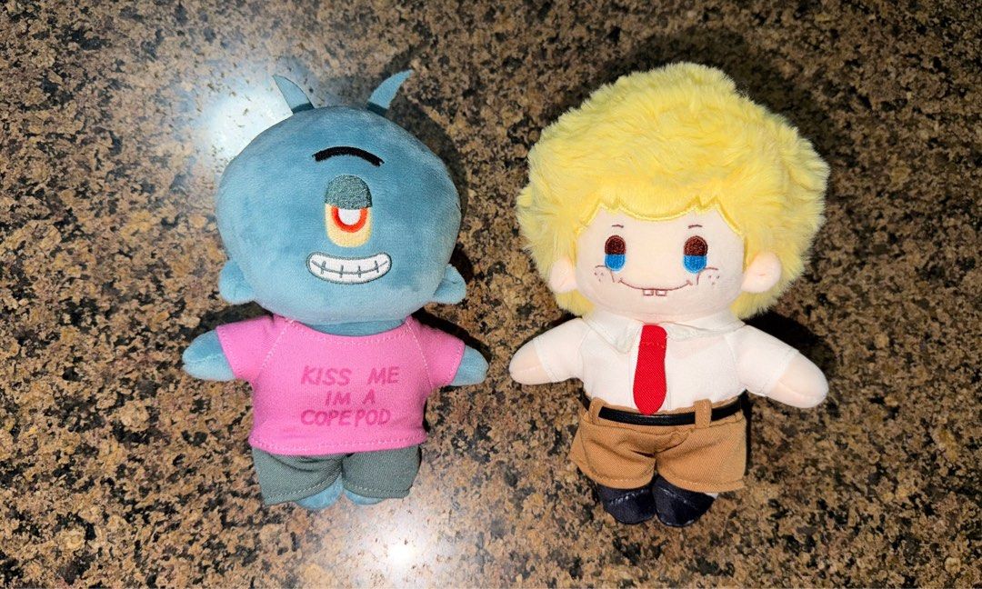 Popmart Spongebob Pendant (Category: Designer & Blind Box Toys) located in Taguig. Submitted by rodgieello (Listing ID 1446003361, Image 1). Description: Selling as set Spongebob Plankton (Secret).