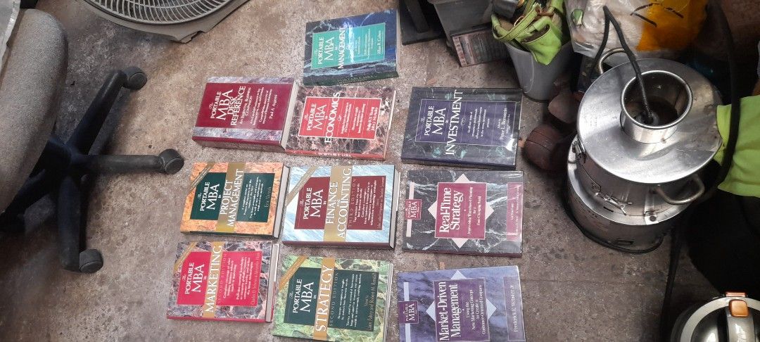 Portable MBA Series Books - Various Topics (Category: Textbooks) located in Valenzuela. Submitted by newbear.425b6e (Listing ID 1446032058, Image 1). Description: - Comprehensive set of Portable MBA books. - Covers essential business topics: Marketing, Strategy, Finance, Accounting, Project Management, Investment, and more. - Ideal for business students and professionals seeking to refresh key concepts. - Attractive bundle deal available. -portab