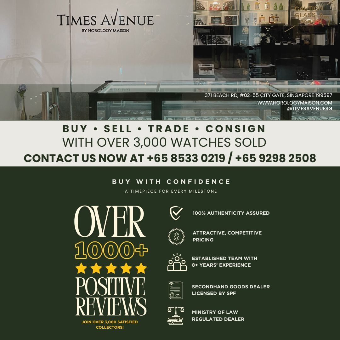 Preowned Discontinued 2020 Sep Rolex Daytona Yellow Gold John Mayer “Green" (Category: Watches) located in Singapore. Submitted by timesavenuesg (Listing ID 1446094805, Image 2). Description: Find out about our authentication process and what sets us apart: https://horologymaison.com/why-choose-us/ **With applied protective film, With White Tag** Model number: 116508 Dial Color: Green Case size: 40mm Case material: Yellow Gold Movement type: Auto