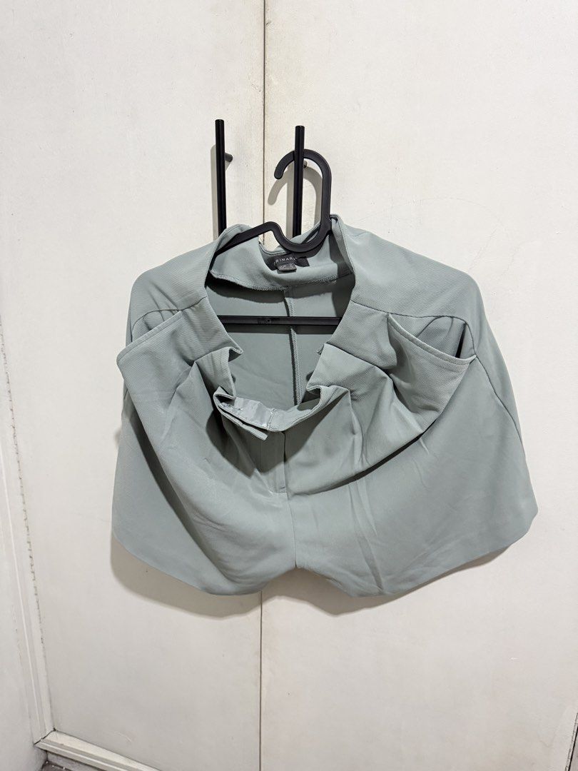 Primark Light Blue Blazer Vest and Shorts Set (Category: Sets or Coordinates) located in Cainta. Submitted by mrsohhmj (Listing ID 1445992889, Image 3). Description: - Primark light blue blazer vest and matching shorts set - Vest: Relaxed fit with tie belt - Shorts: Wide leg with pockets - Perfect for casual or dressed-up looks - Selling as a set FIXED PRICE SURE BUYERS ONLY.