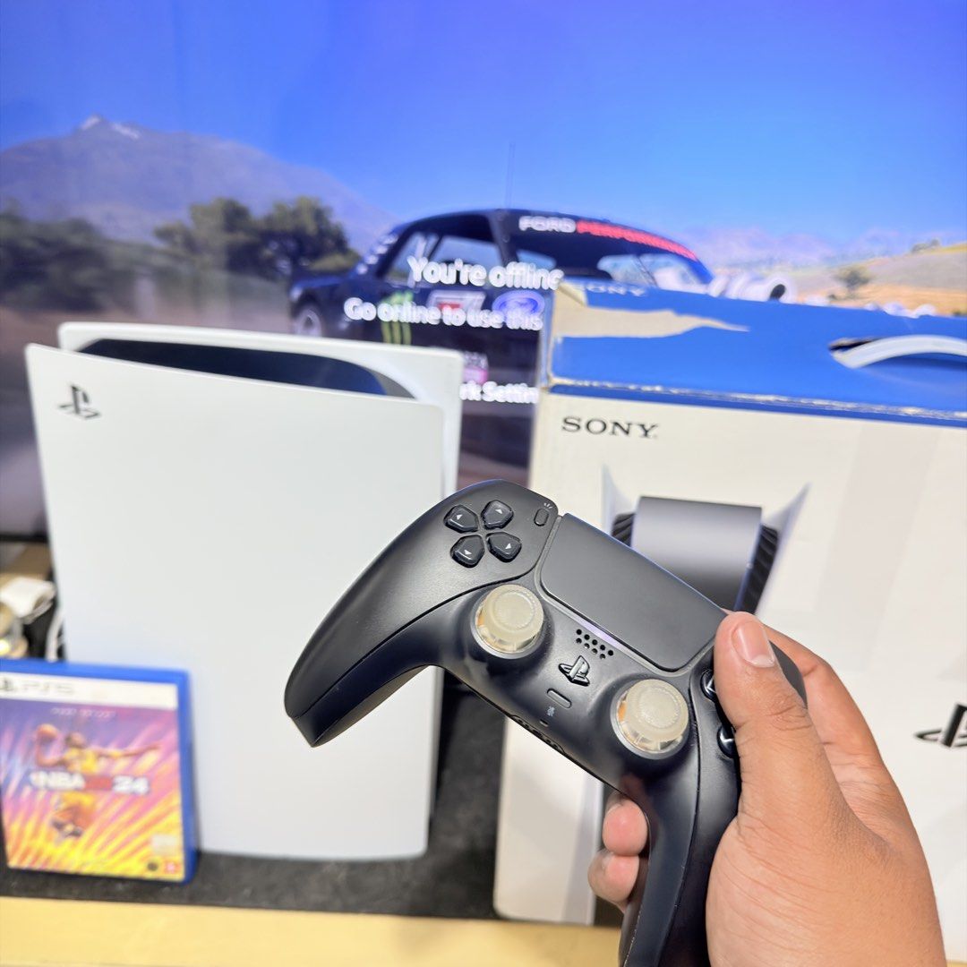 Ps5 playstation 5 og 1tb with 16 games (Category: PlayStation) located in Valenzuela. Submitted by gearpandaph (Listing ID 1446125113, Image 3). Description: Ps5 phat OG for sale Box PS5 unit Dual sense controller 5 All cable included Stand Games Physical Nba 2k24 Digital (yes kasama account) Hogwarts Legacy Ultimate edition Ps5 Witcher 3 complete edition ps5 Need for speed unbound Ps5 Assasins Creed Valhala ps5 kingdom come Deliverance ps5 Battl