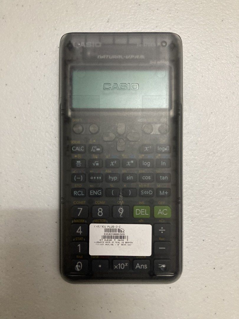 READ CAPTION❗️Casio fx-570ES PLUS Transparent Scientific Calculator (Category: Office & Business Technology) located in Taguig. Submitted by _beyyy (Listing ID 1446113006, Image 3). Description: RFS: Already bought a new one allowed for the boards PAYMENT FIRST MOP: Gcash MOD: Lalamove / J&T - Casio fx-570ES PLUS Scientific Calculator (Barely used) - Canon F-789SGA (Well used) - Includes original black Casio pouch - Good working condition - Perfe